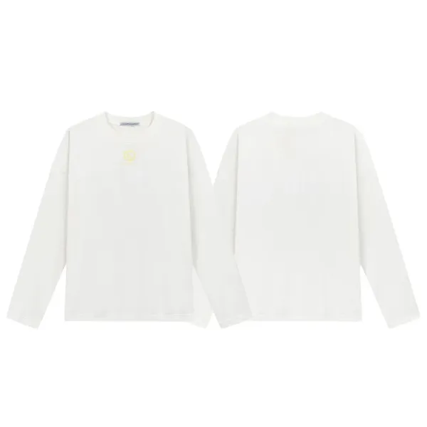Design Minimalist Long-Sleeve T-Shirt White - 1