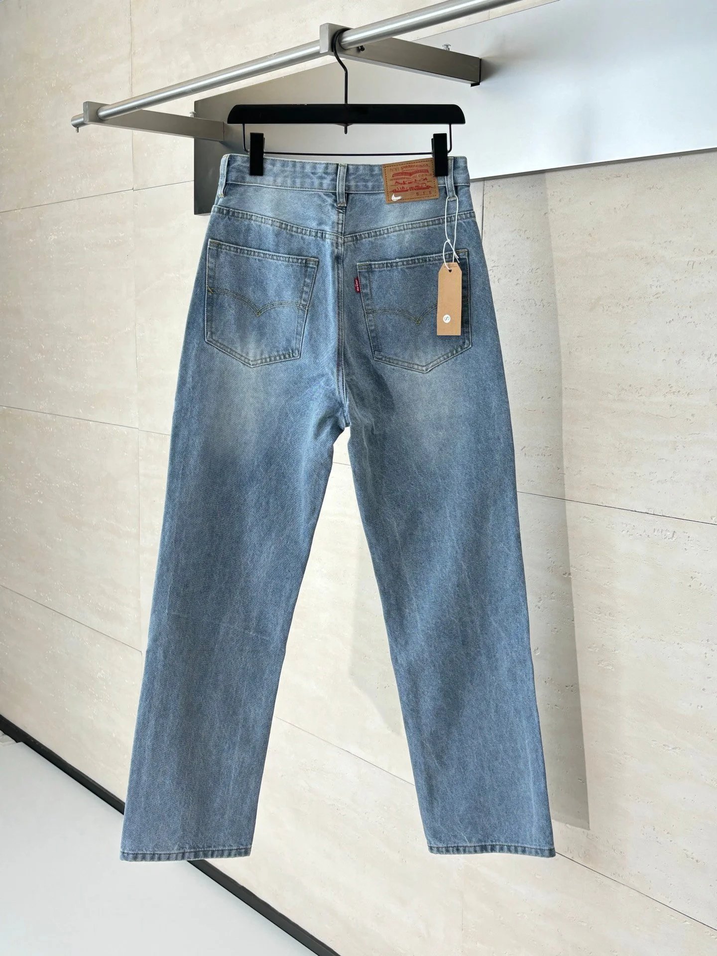 Nike x Levi's 501 Straight Fit Light Wash Jeans - 8