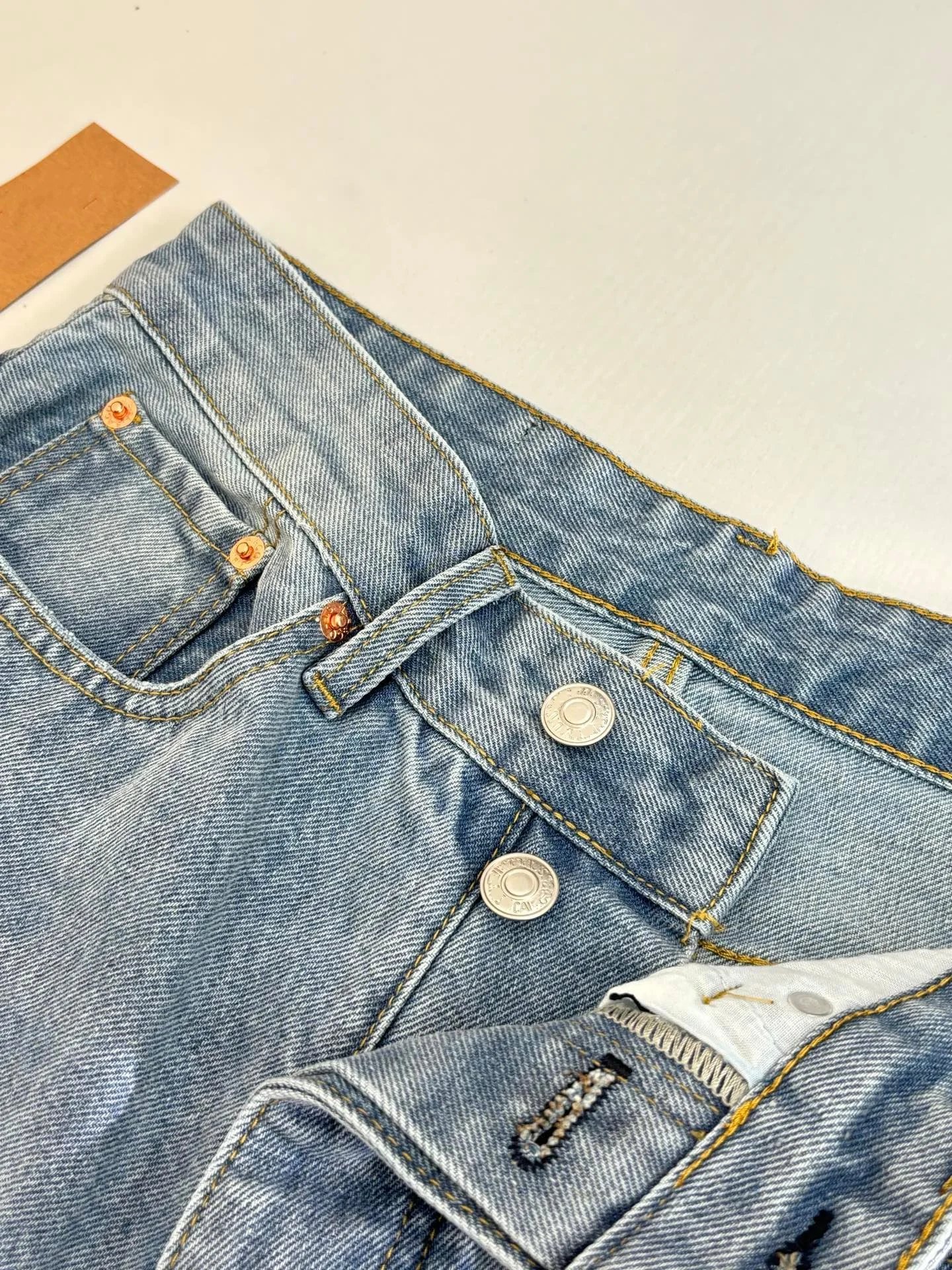 Nike x Levi's 501 Straight Fit Light Wash Jeans - 12