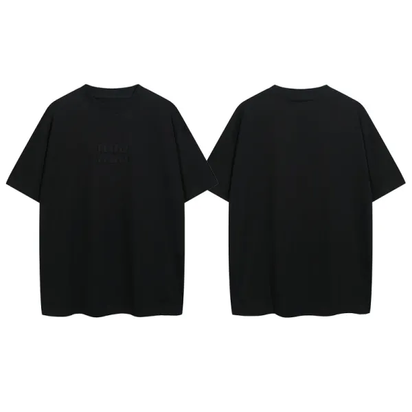 Miu Miu Logo-Embroidered Black Oversized T-Shirt - 1