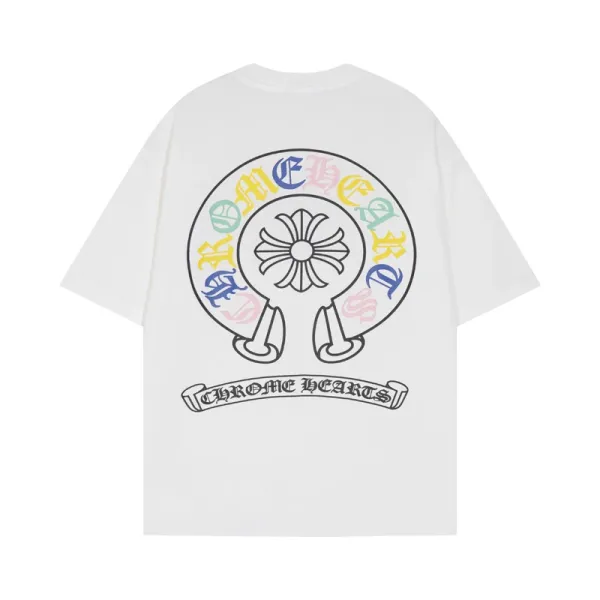 Chrome Hearts Rainbow Logo Oversized T-Shirt - 1
