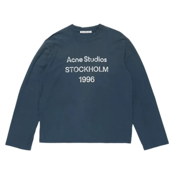 Acne Studios Stockholm 1996 Navy Long-Sleeve T-Shirt - 1