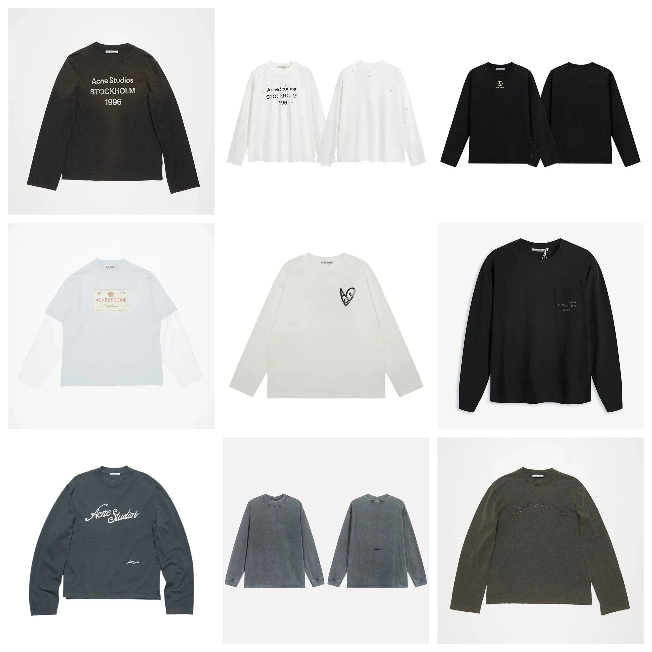 AC Washed & Distressed Long Sleeve T-Shirt
