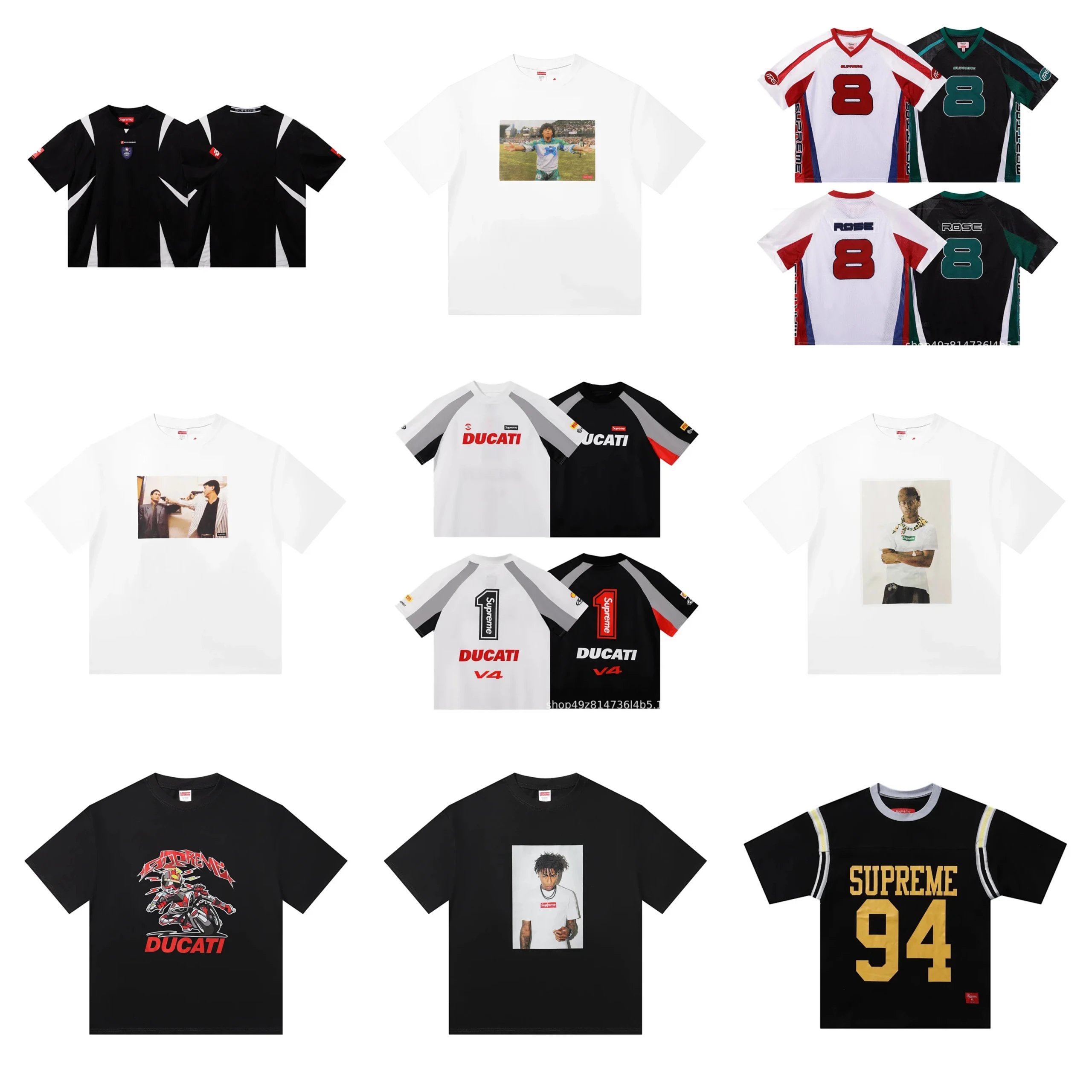 Supreme and Ducati Collaboration T-Shirts