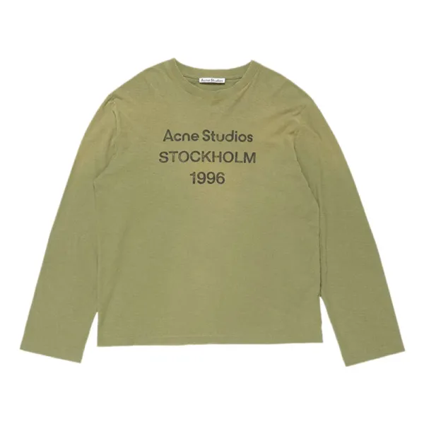 Acne Studios Stockholm 1996 Olive Green Long-Sleeve T-Shirt - 1