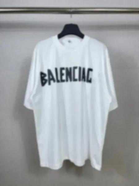 Balenciaga Logo Print Oversized White T-Shirt - 1