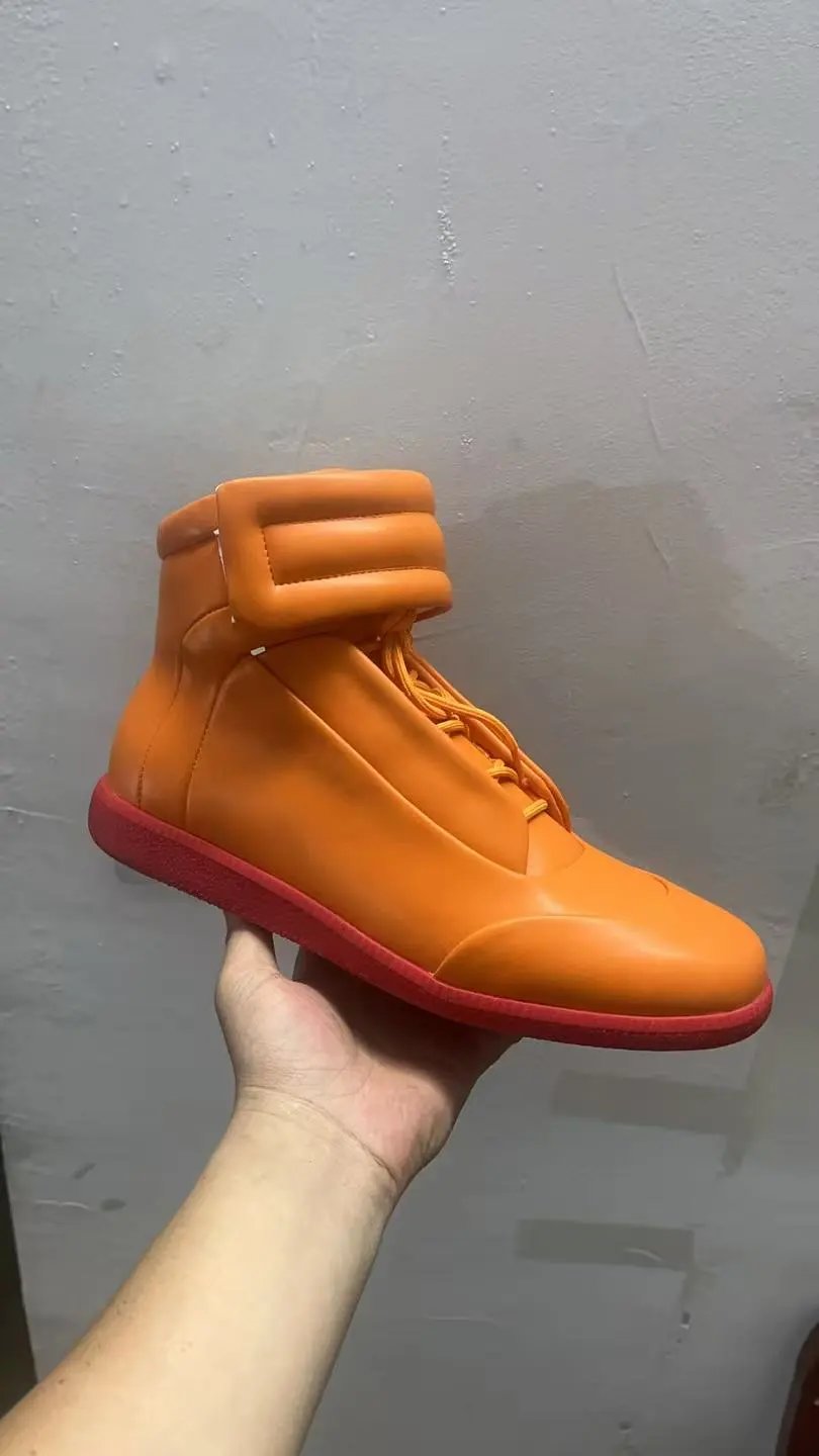 Foreign trade moral training shoes Europe and the United States tide casual shoes sports high fashion M6 Martins high set hook and loop plus size men's shoes-cool girls 2008