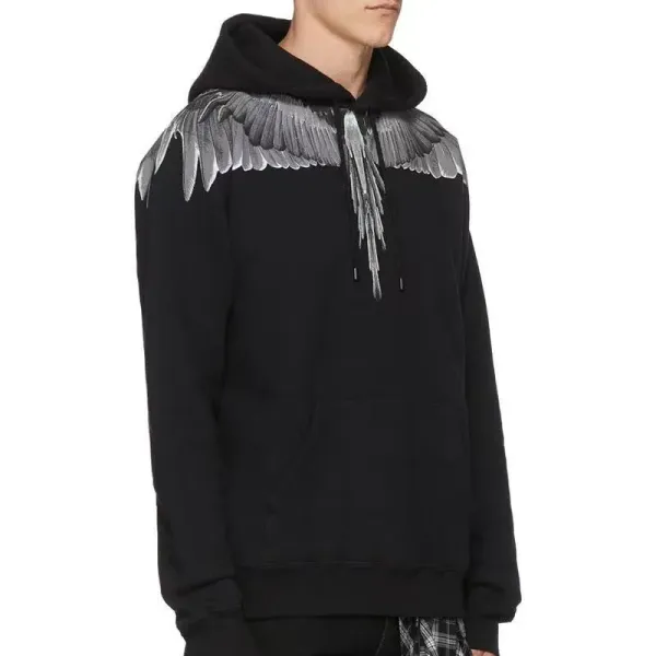 Marc Jacobs Feather Necklace Print Black Hoodie - 5