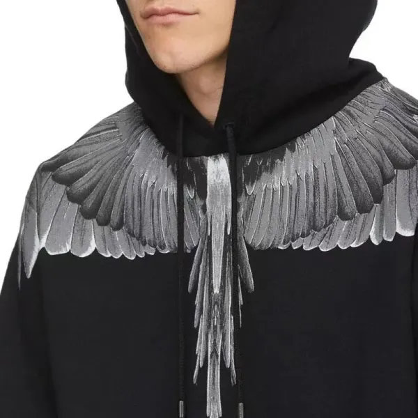 Marc Jacobs Feather Necklace Print Black Hoodie - 3