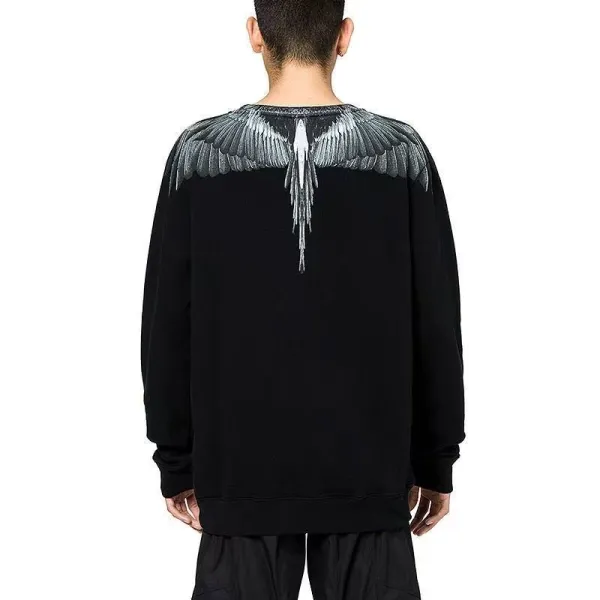 Marc Jacobs Feather Necklace Print Black Hoodie - 9