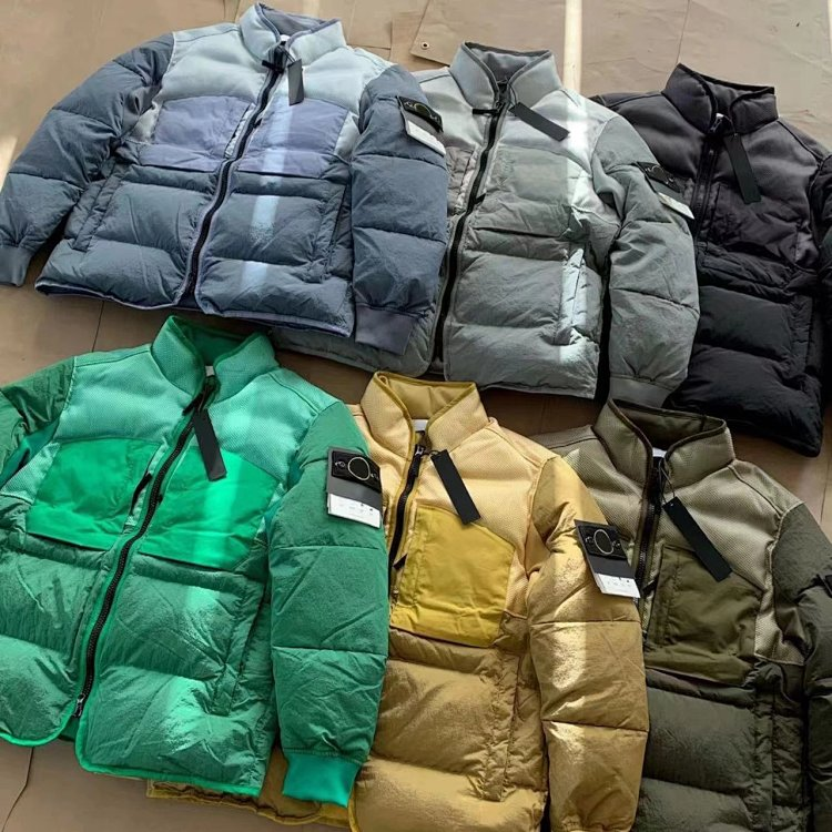 C.P. Company Puffer Jacket with Sleeve Logo Patch