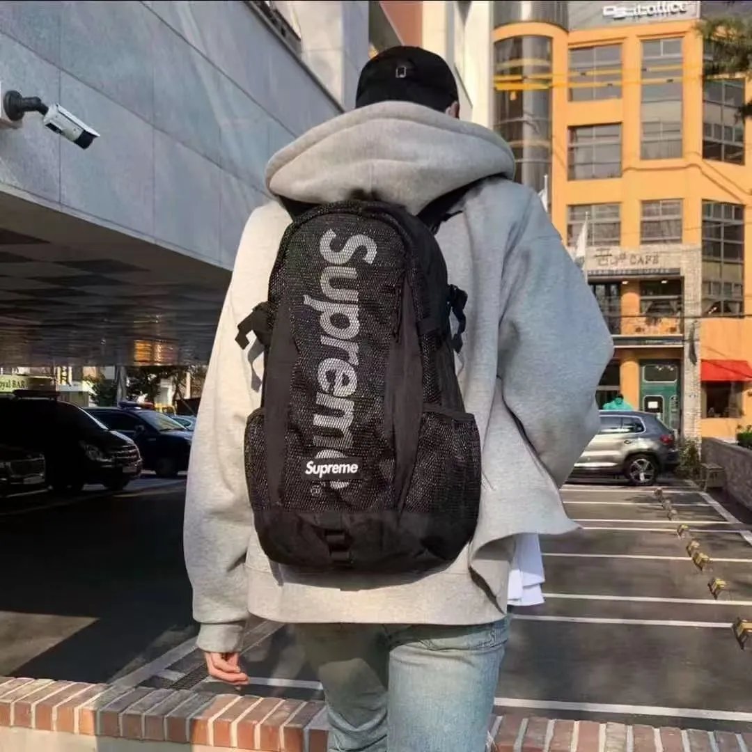 Supreme Mesh Camo Backpack Blue Multicolor - 4