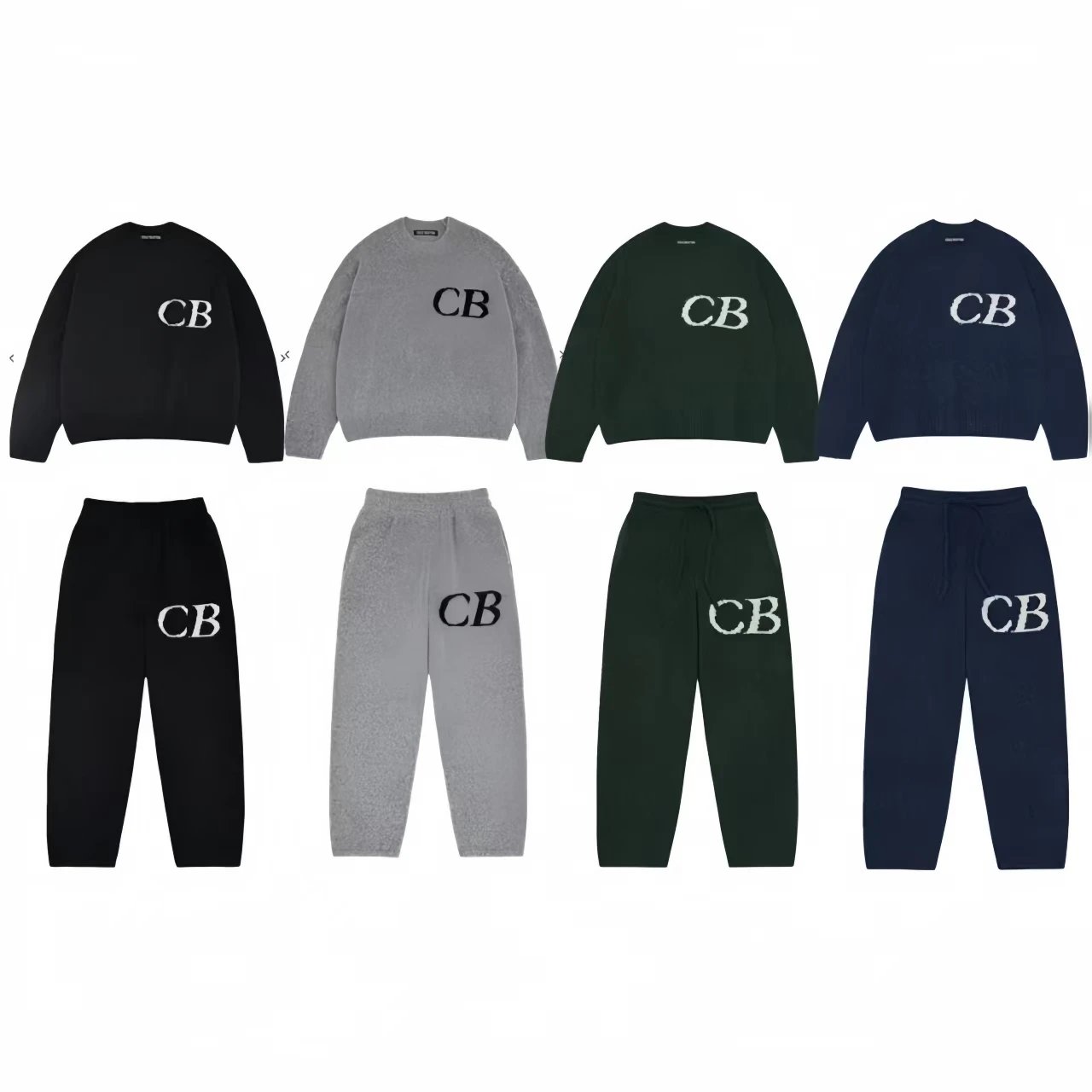 Cole Buxton CB Logo Knit Sweater and Sweatpants Set