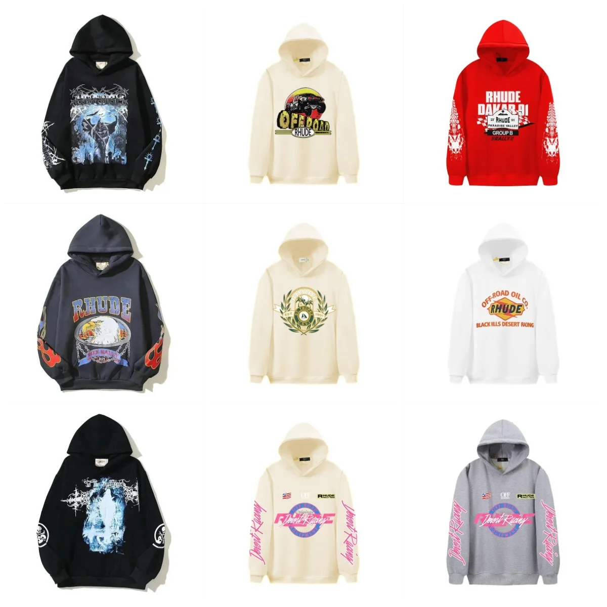 RHUDE Black Hoodie w