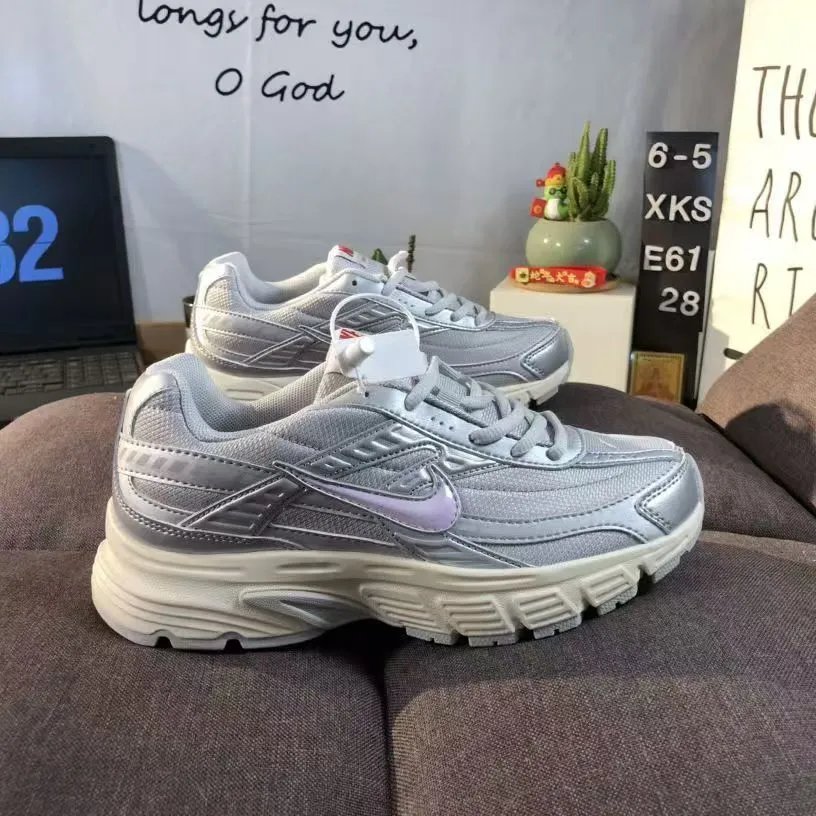 Nike P-6000 Silver Reflective Sneakers - 1