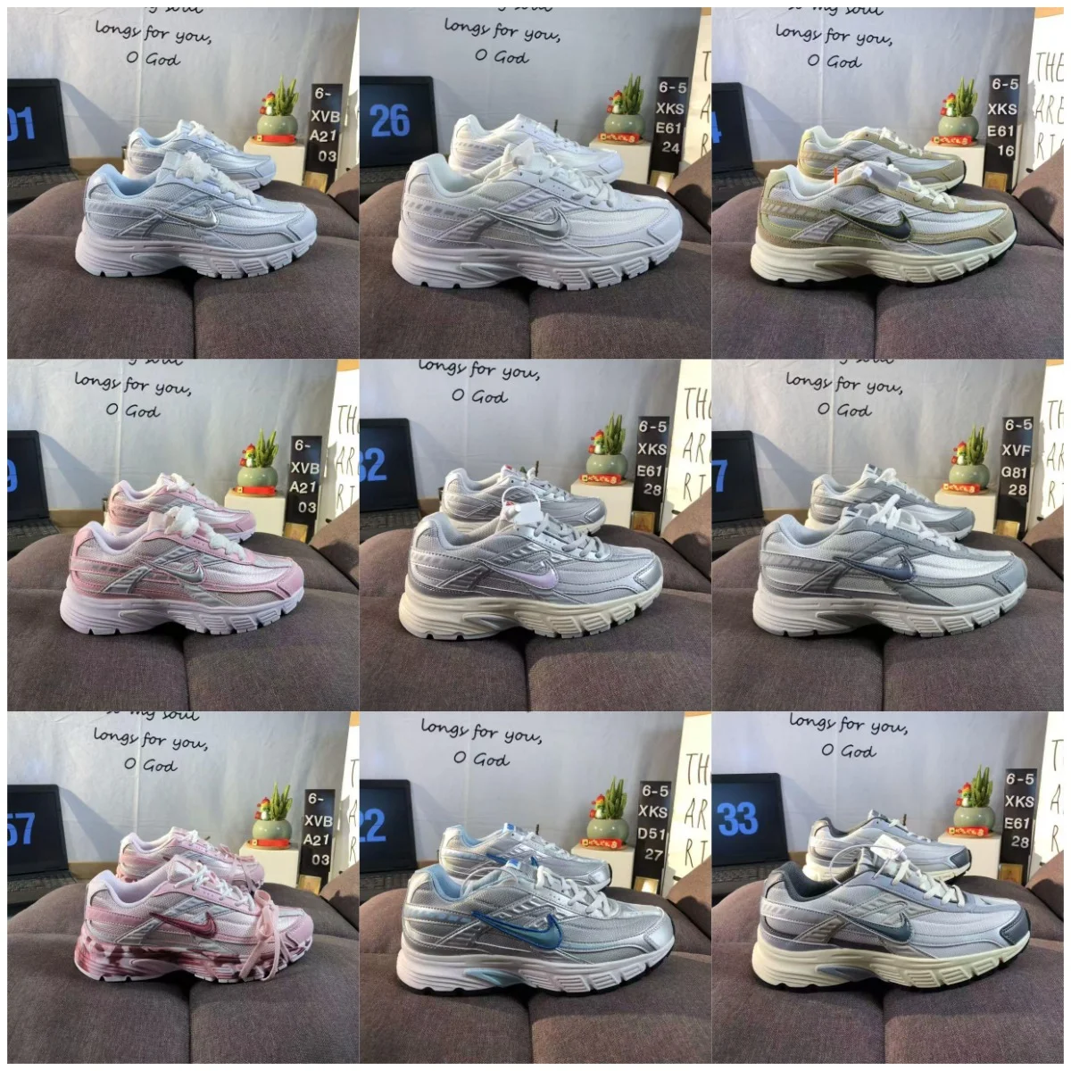 Nike White and Silve