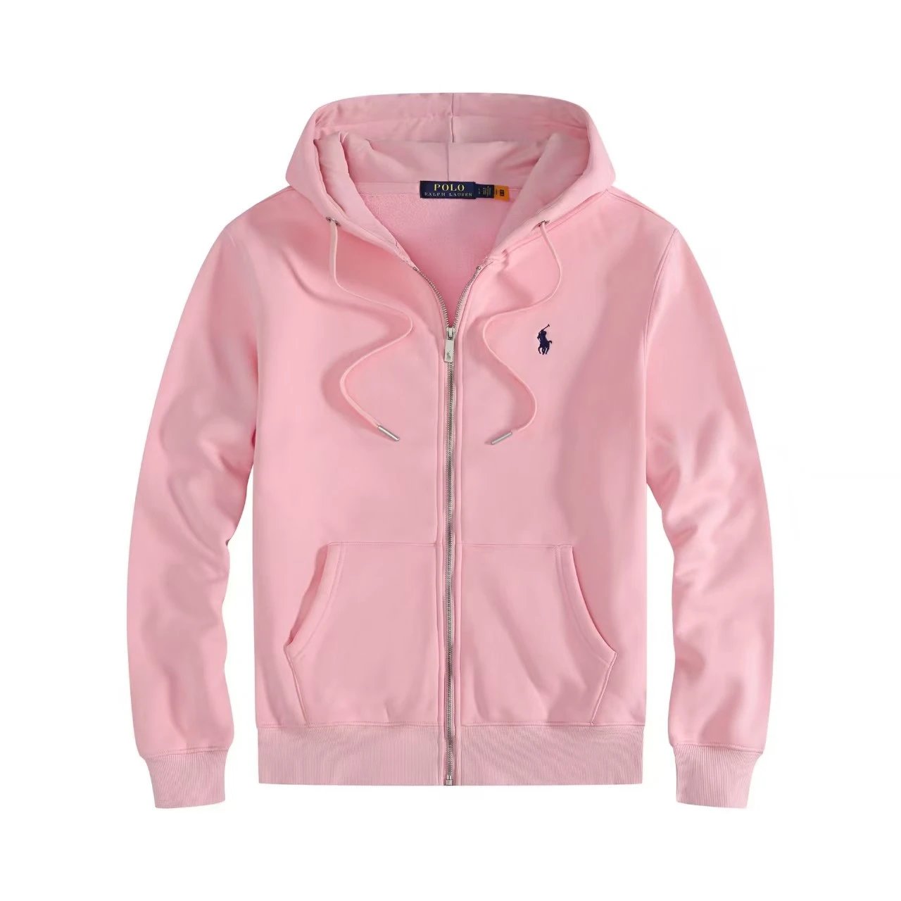 Zipper pink navy logo
