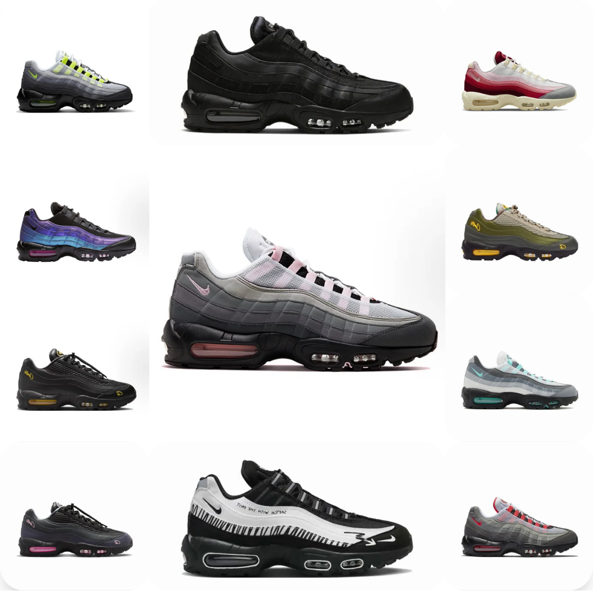 * Air Max 95 Series (1) (Other colors available in link 2)