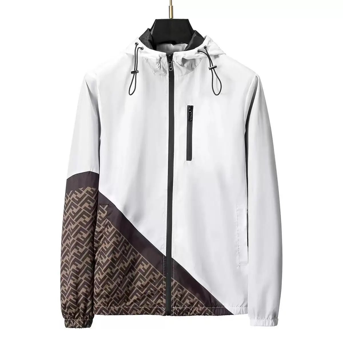 Louis Vuitton Jackets Hooded Zip-Up Jacket — 33022 white
