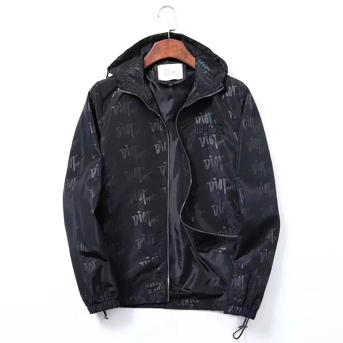 Louis Vuitton Jackets Hooded Zip-Up Jacket — 22002 black