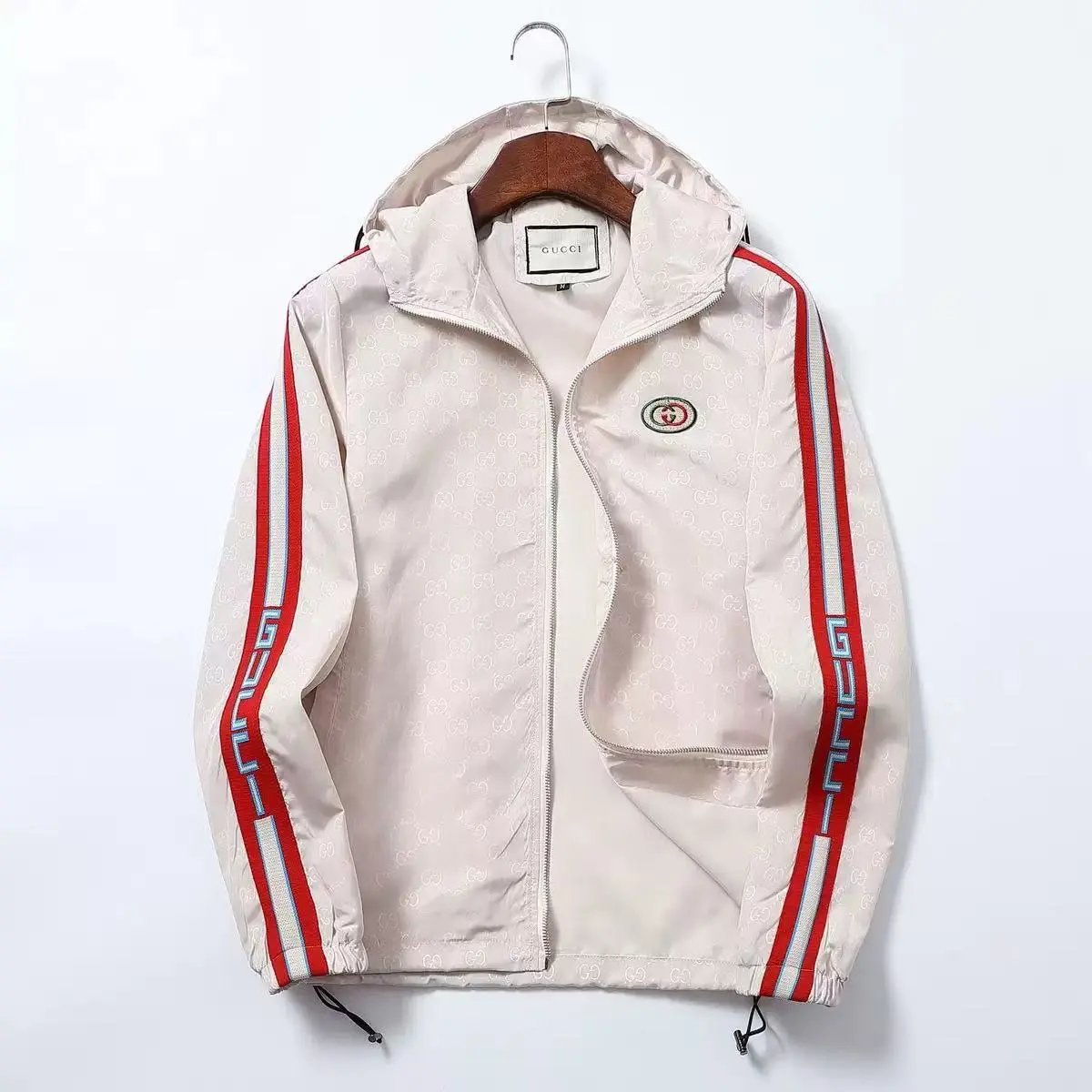 Louis Vuitton Jackets Hooded Zip-Up Jacket — 22003 apricot