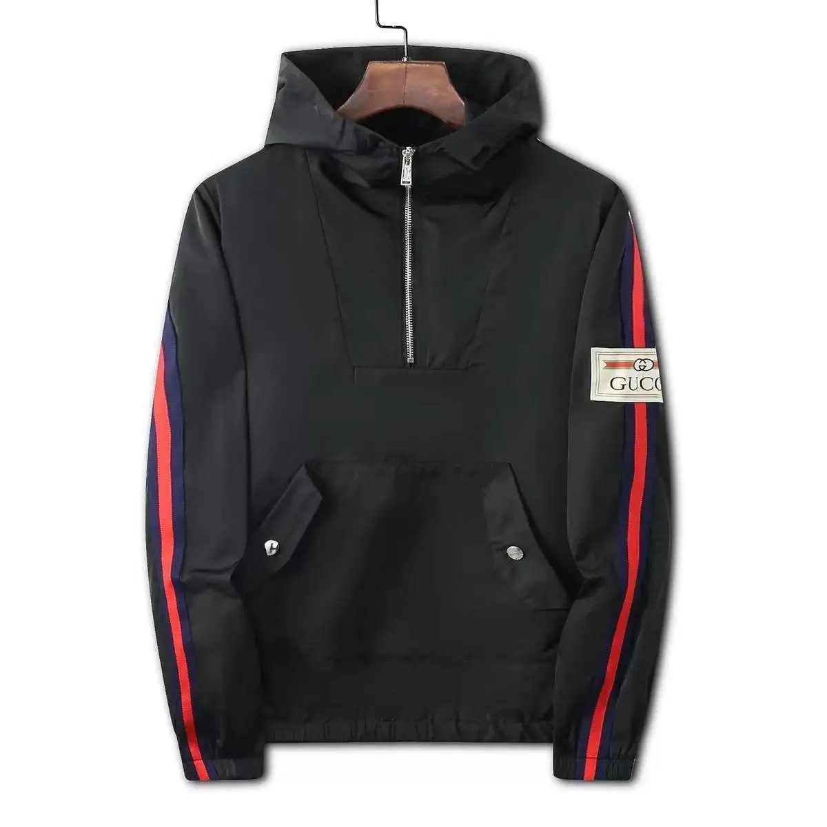 Louis Vuitton Jackets Hooded Zip-Up Jacket — 22033 black