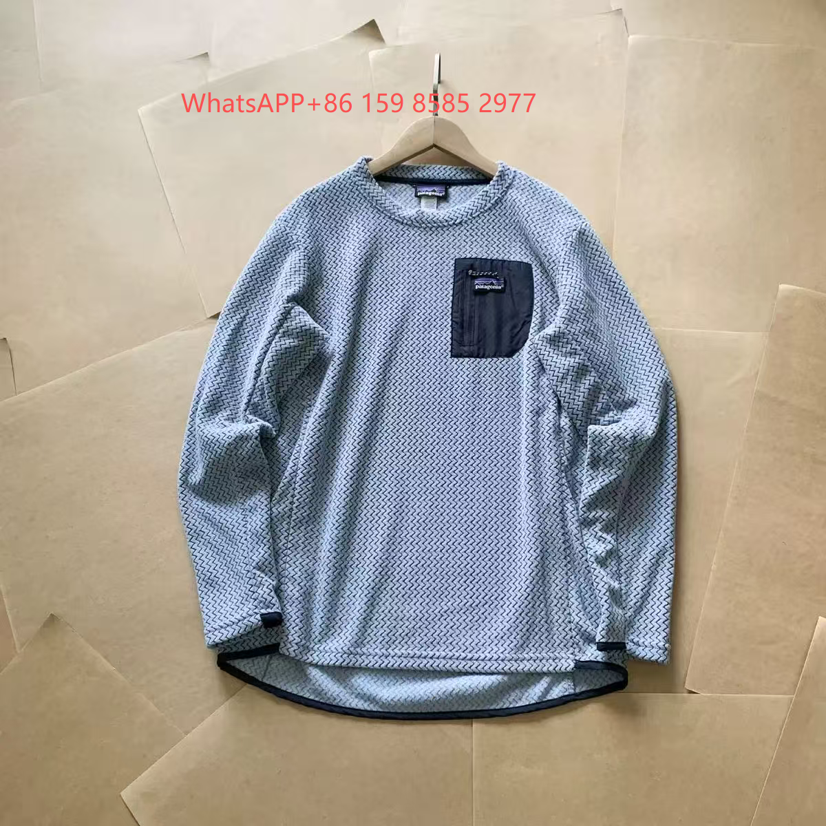 Patagonia Hoodies & Sweatshirts Quarter-Zip Fleece Pullover with Chest Pocket — 06