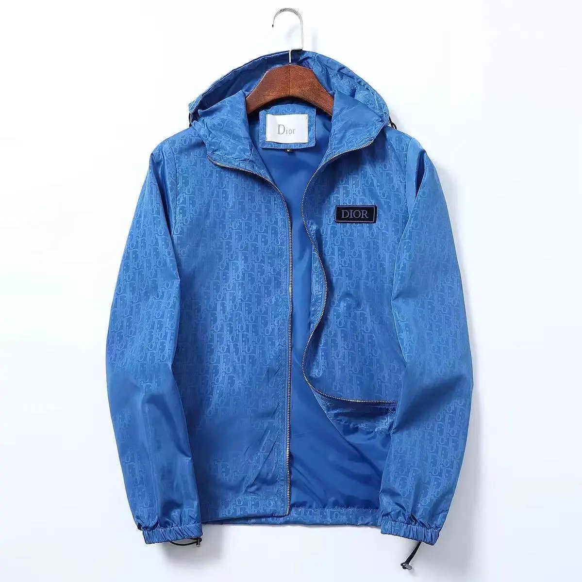 Louis Vuitton Jackets Hooded Zip-Up Jacket — 22004 blue