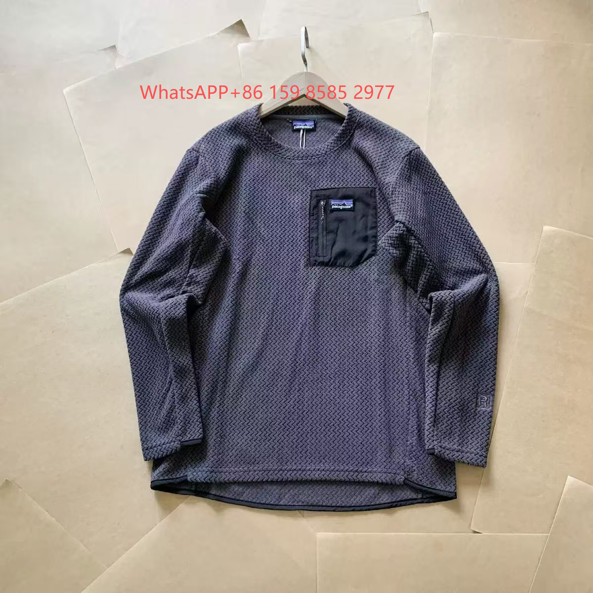 Patagonia Hoodies & Sweatshirts Quarter-Zip Fleece Pullover with Chest Pocket — 01