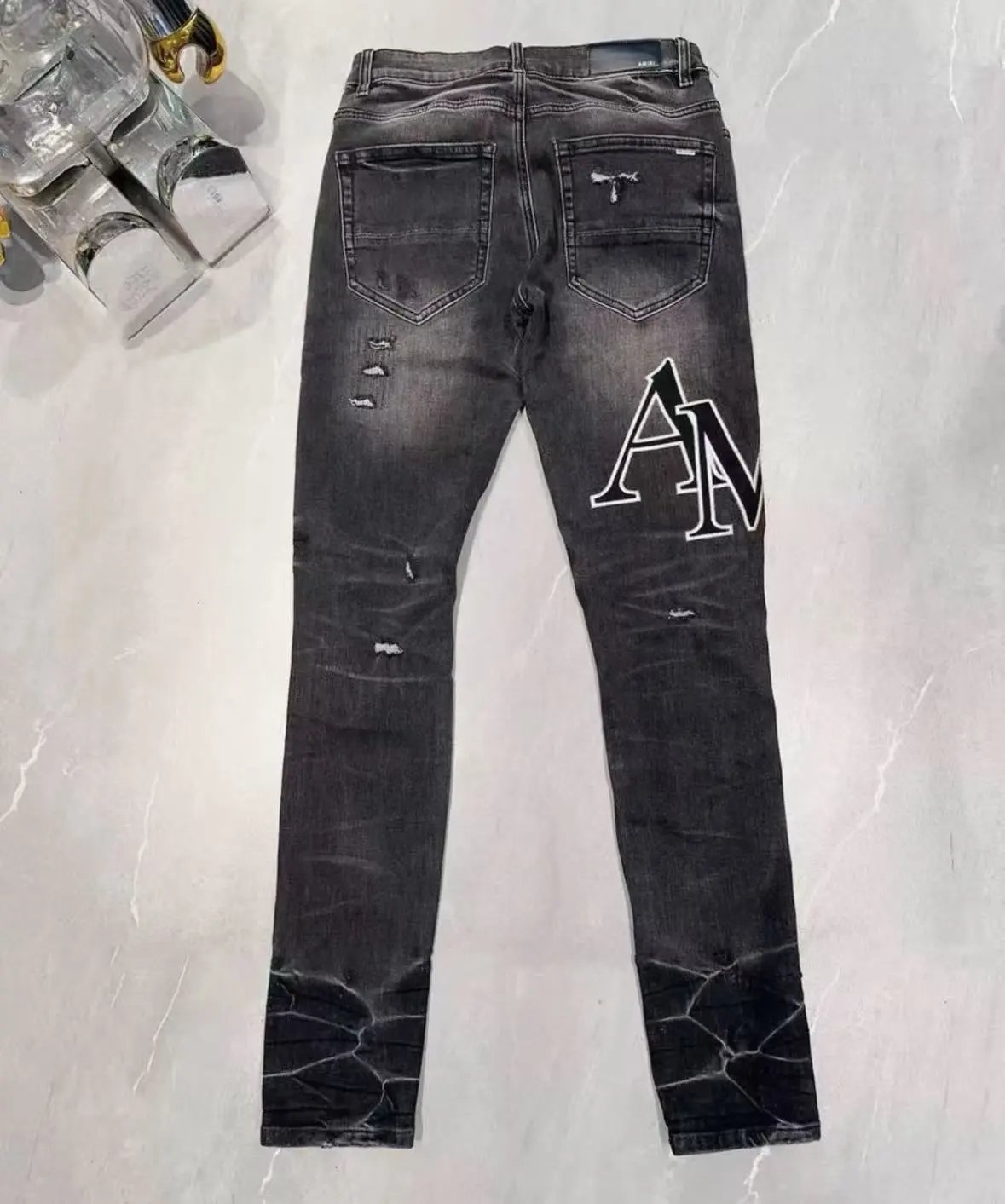 Patched Distressed Jeans photo 2