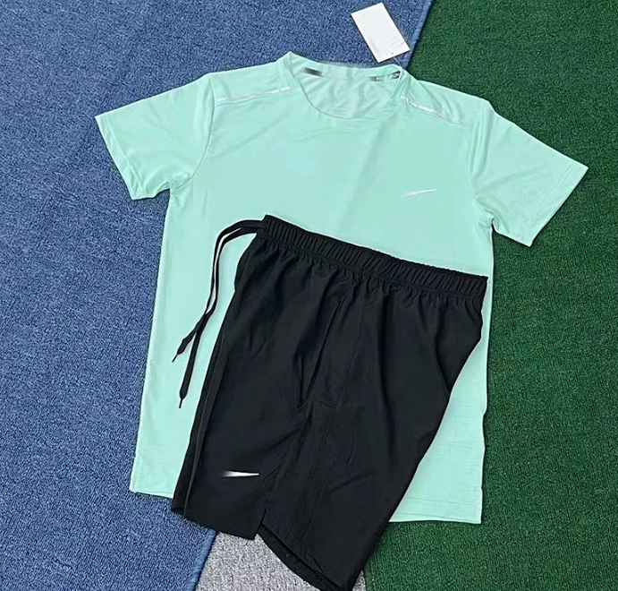 Crystal Stripe Short Sleeve Green + D218 Black