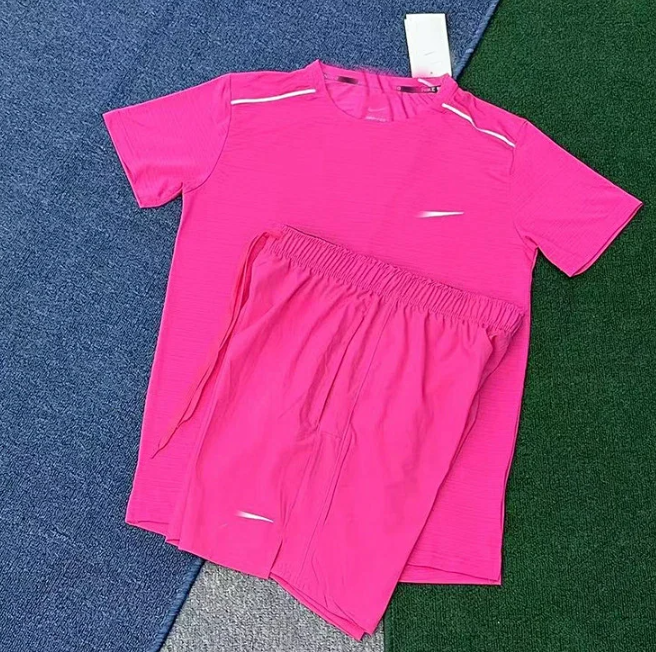 Crystal Stripe Short Sleeve Pink + D218 Pink