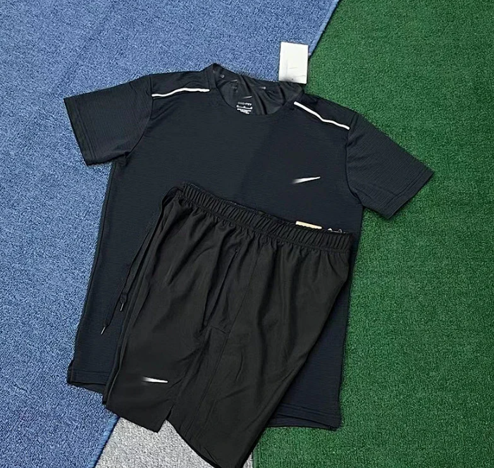 Crystal Stripe Short Sleeve Black + D218 Black