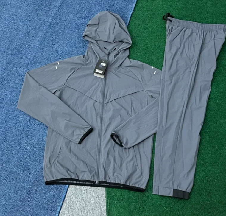 Generic 2-Piece Windbreaker Set Grey