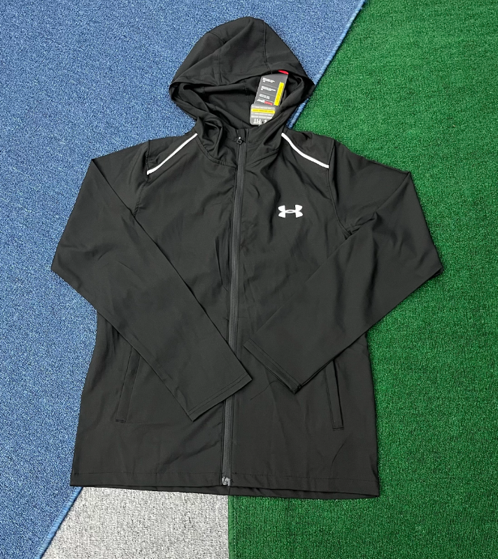 Under Armour Hooded Windbreaker Jacket Black