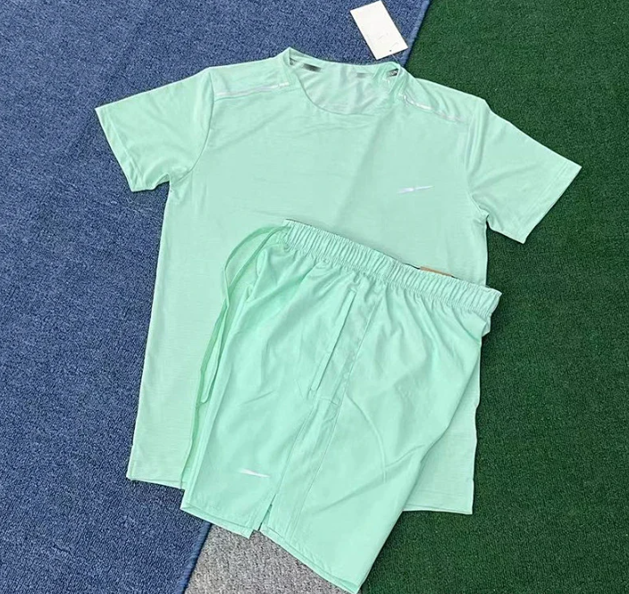 Crystal Stripe Short Sleeve Green + D218 Green