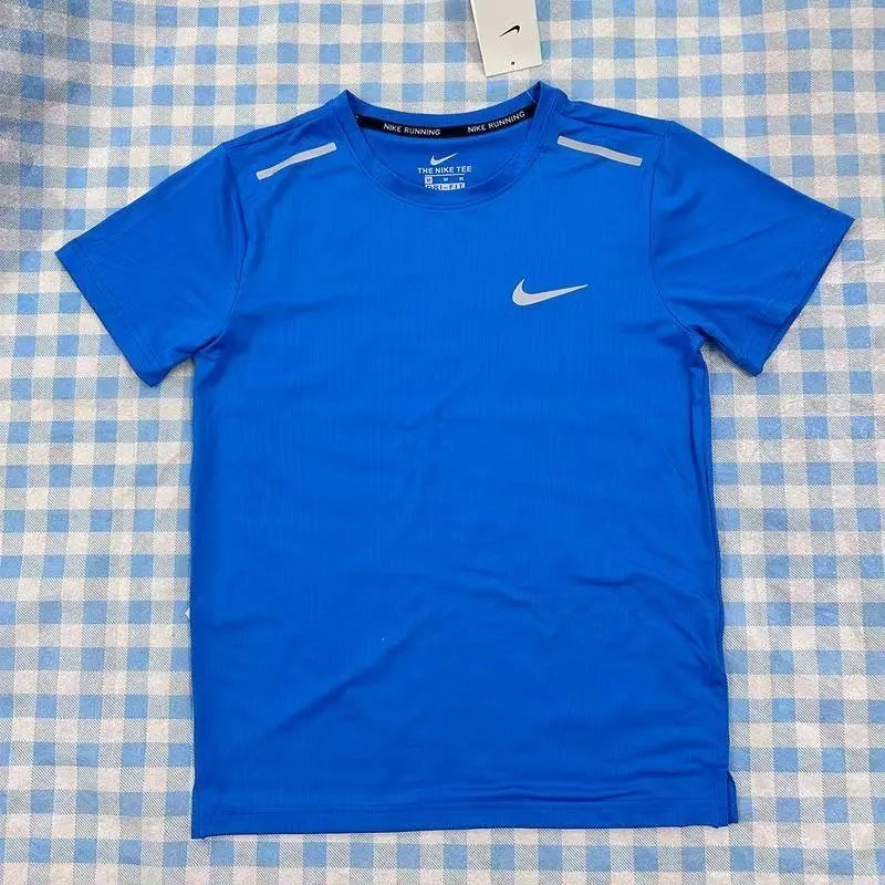 Nike Running T-shirt Swoosh Reflective Strips Blue