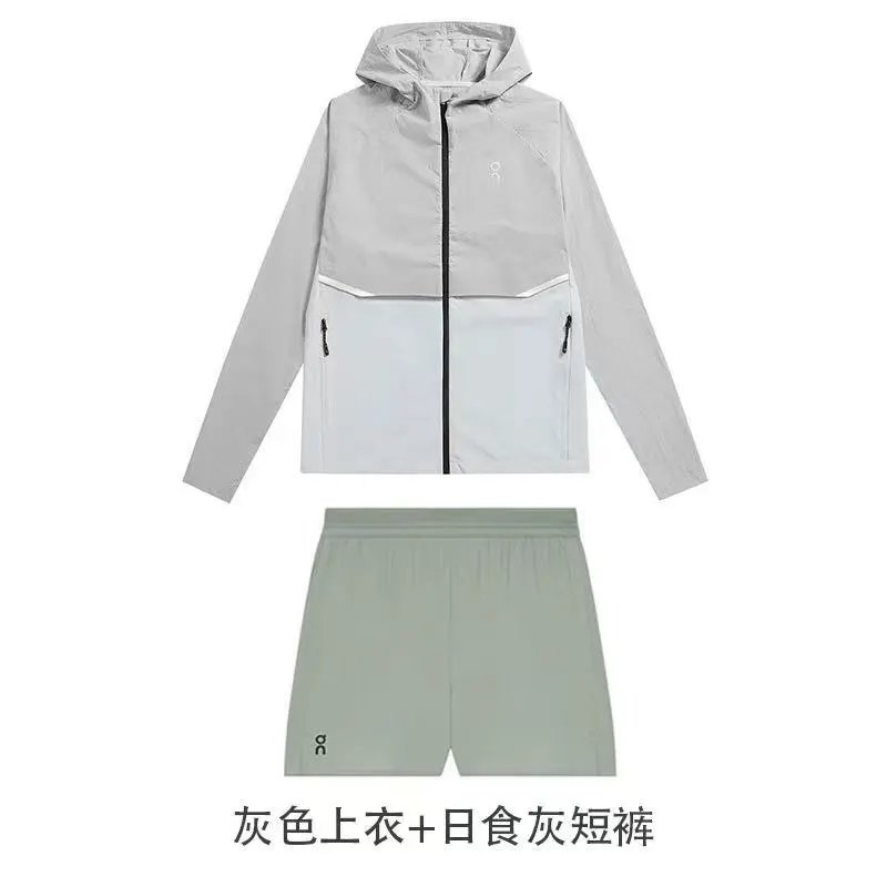 Grey top+eclipse grey shorts