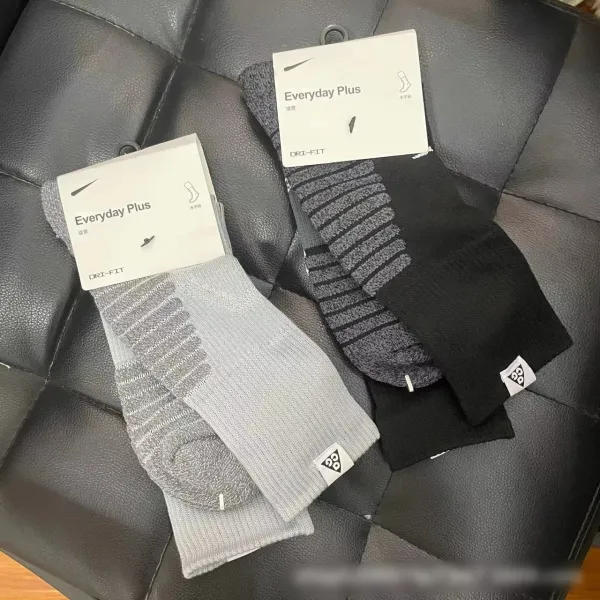 Nike Dri-FIT Performance Socks Black/Gray - 4