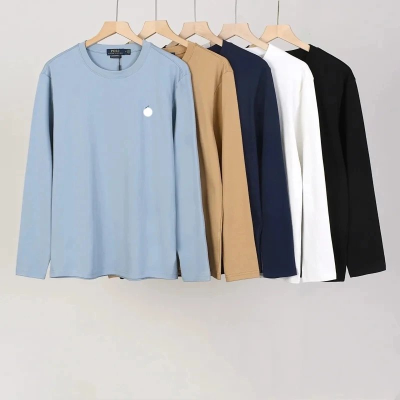 Embroidered Pony Long-Sleeve Heavyweight T-Shirt