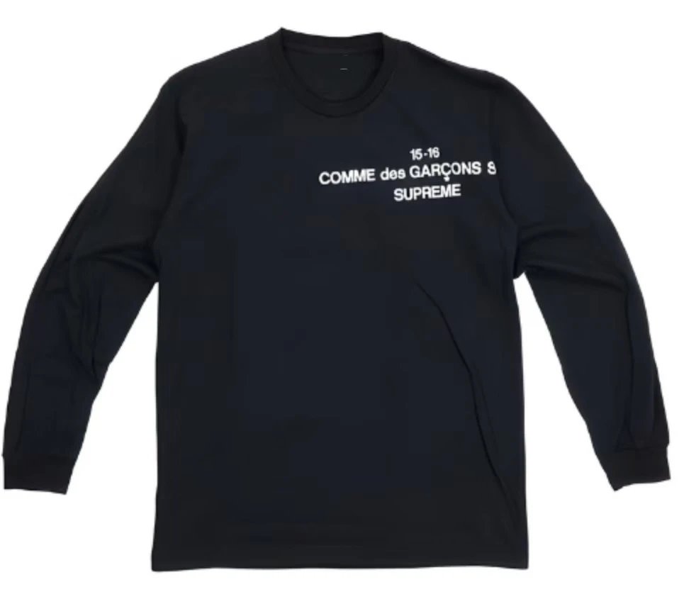 Comme des Garçons x Supreme 15-16 Long Sleeve T-Shirt Black
