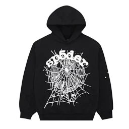 thumbnail for DU9.30 Meichao Uni** Foam Print Hip Hop Loose Heavy Terry Hooded Sweatshirt Set