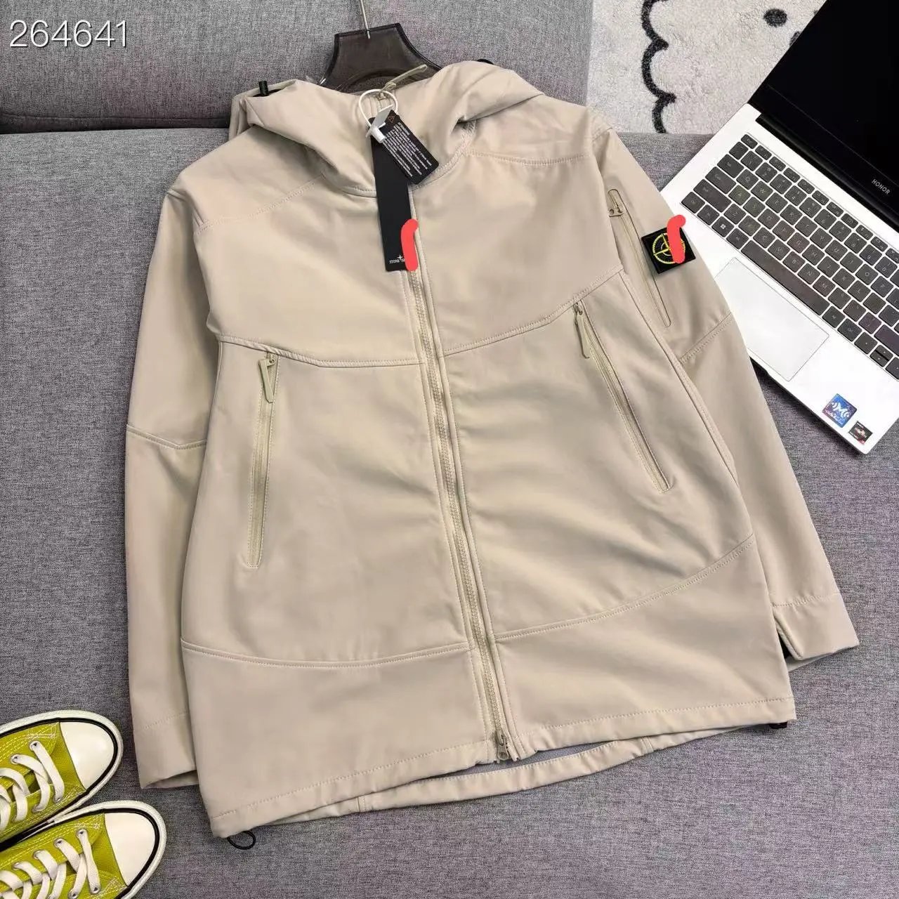 Stone Island Hooded Soft Shell Jacket - rep Stone Island