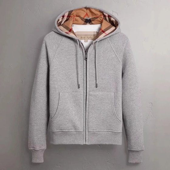 BUU. 1.5- Cross border high-quality British style hooded sweatshirt for men and women, foreign trade women's jacket, full cardigan zipper, customizable embroidered logo