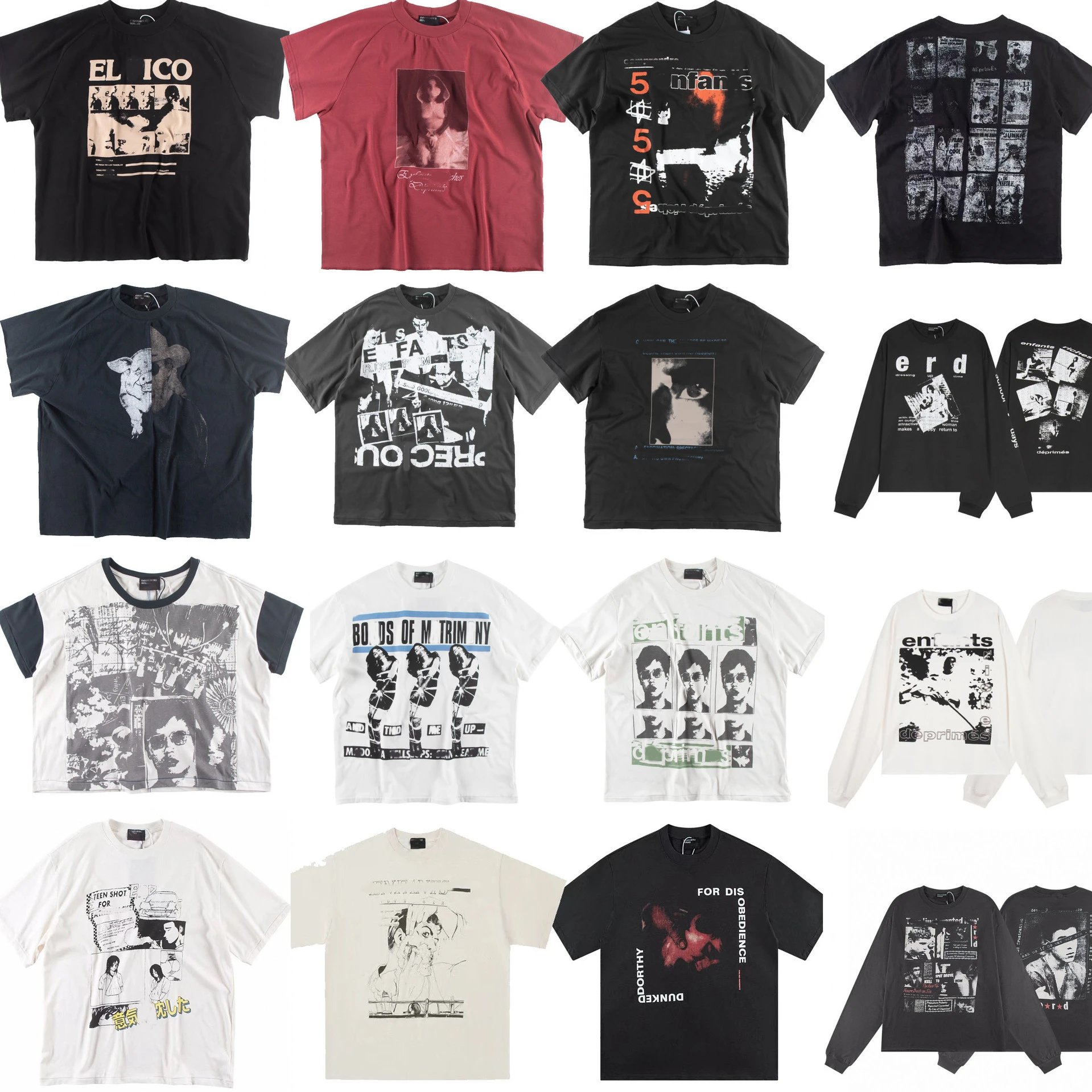 Graphic Portrait Long Sleeve T-Shirt