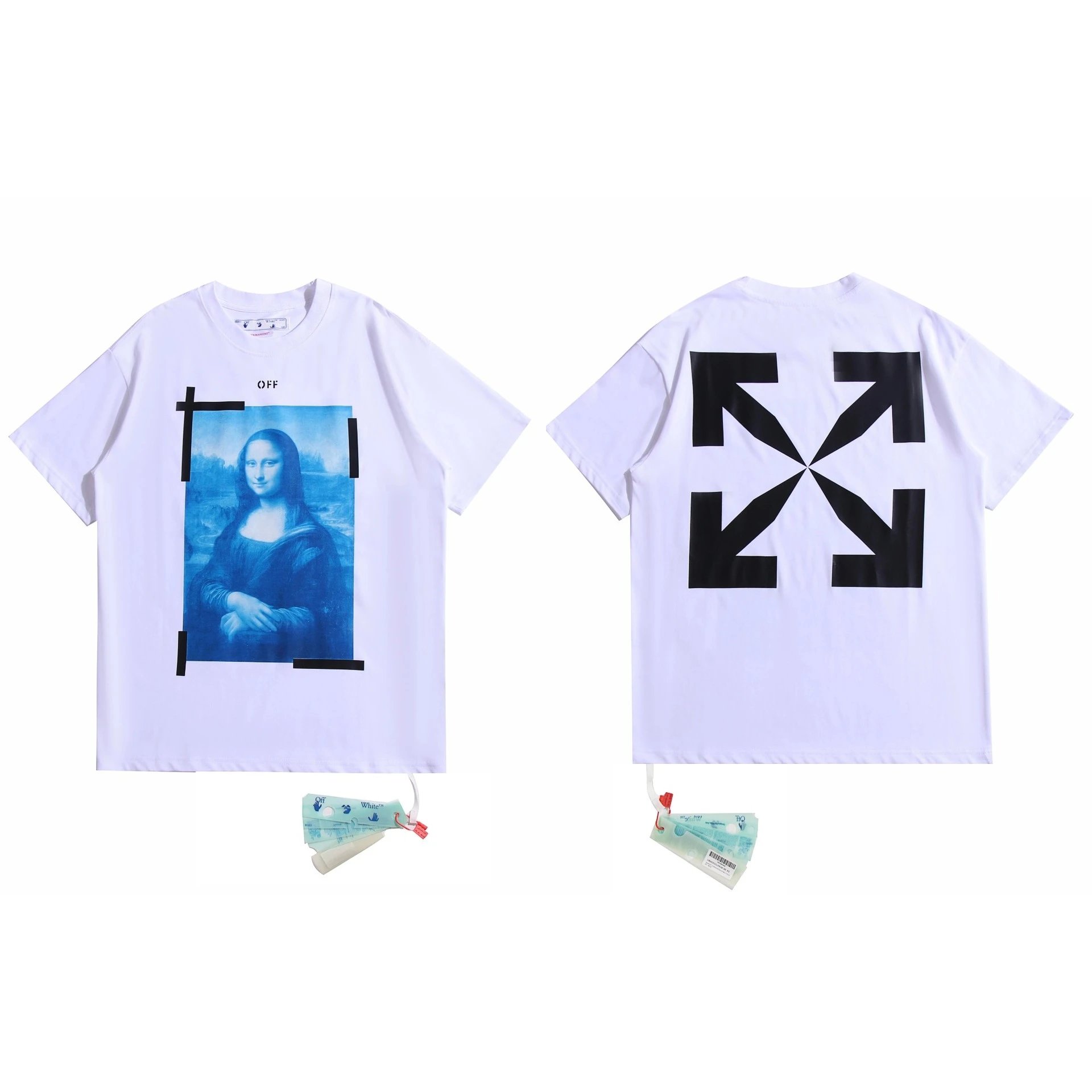 Off-White Mona Lisa T-shirt Blue White