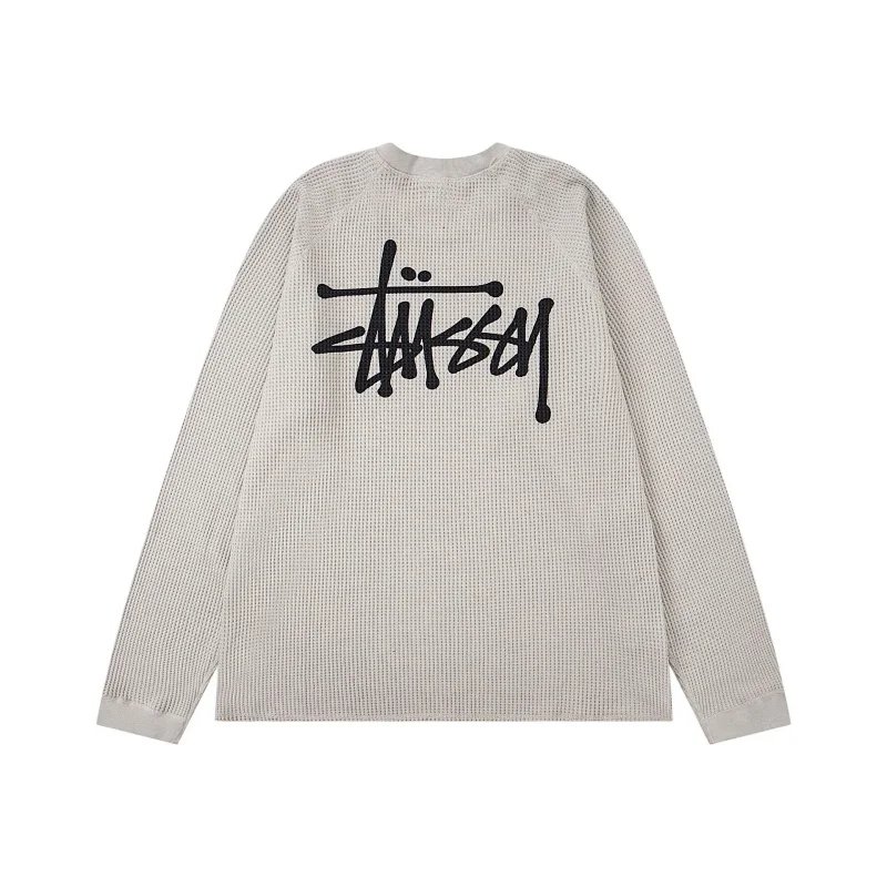 Waffle Knit Shirt with Drop Shoulder Sleeves photo 4