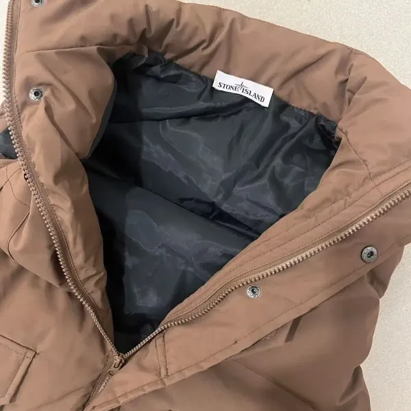 Stone Island Compass Logo Puffer Vest Black - 7