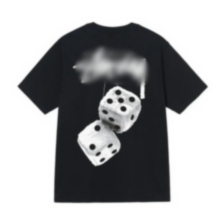 Stussy Graphic Print White Black Casual T-Shirt