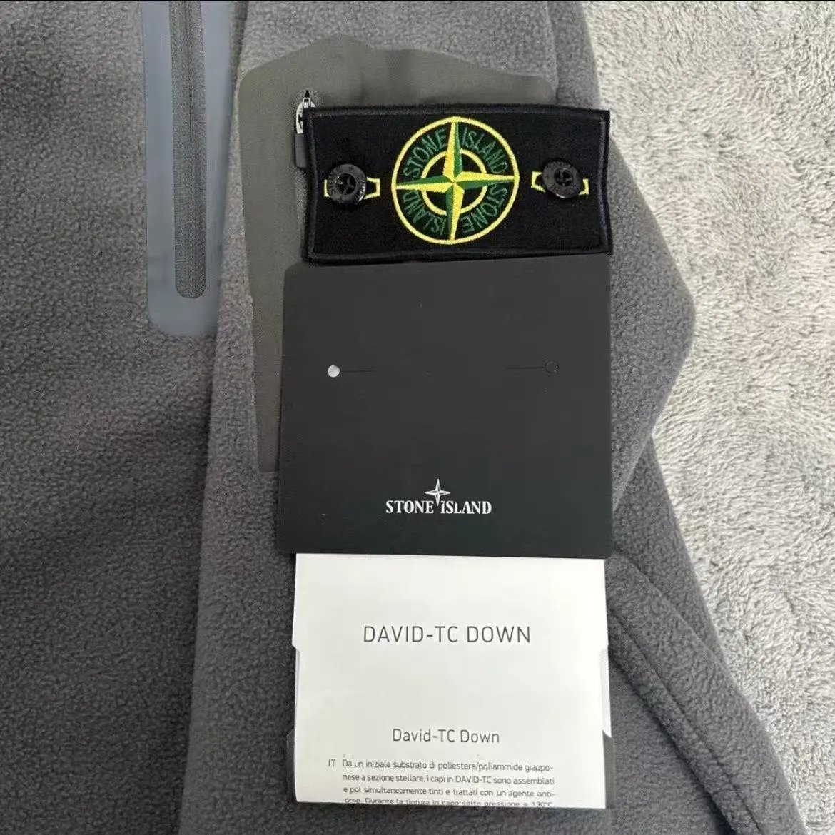 Stone Island Half-Zip Fleece Pullover Gray Hoodie - 5